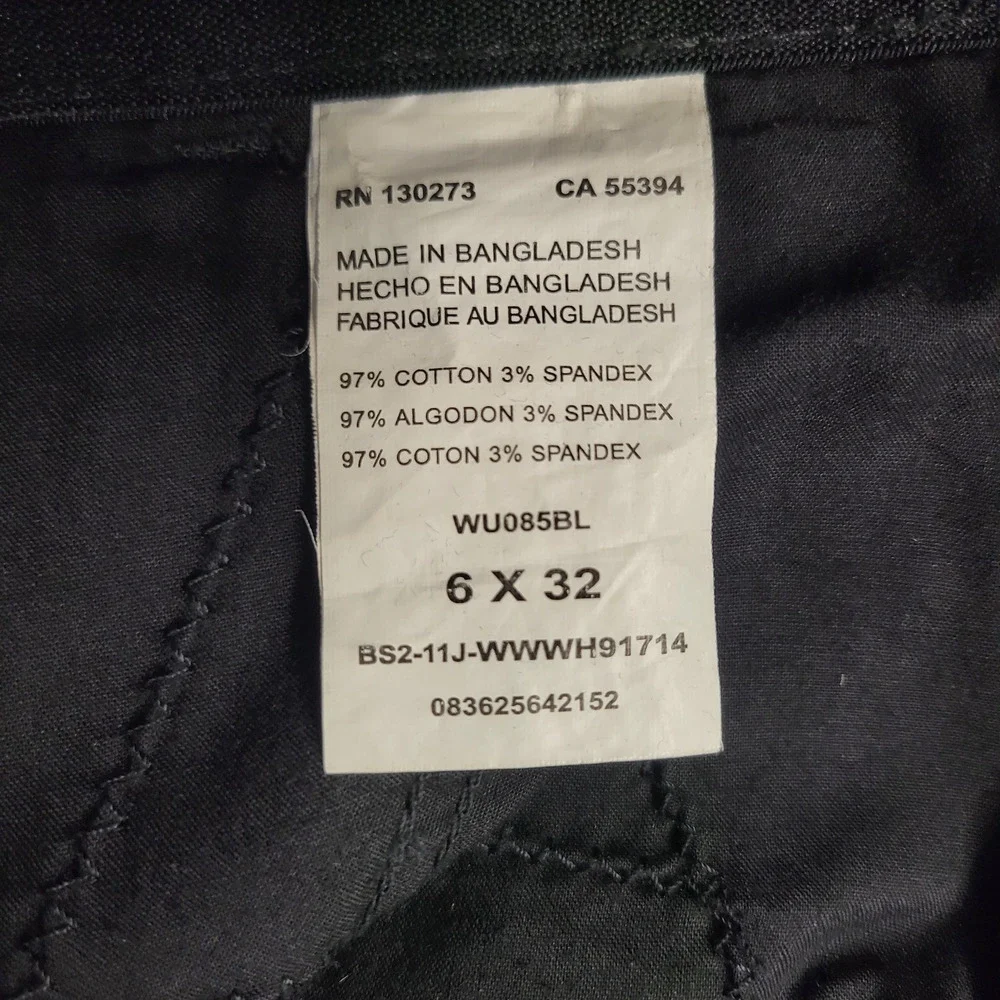 Aura‎ Pants Womens 6 Black Stretch Wide Leg Casual Office Workwear Comfort Band